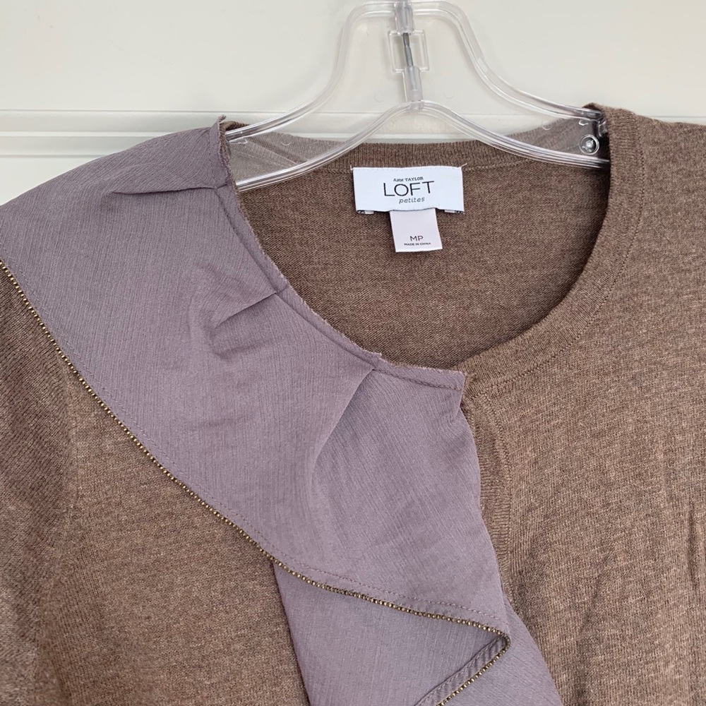 LOFT RUFFLE CARDIGAN - Picture 2 of 5